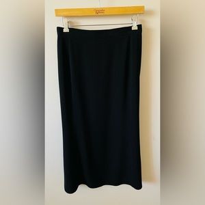 Black dressy midi length skirt